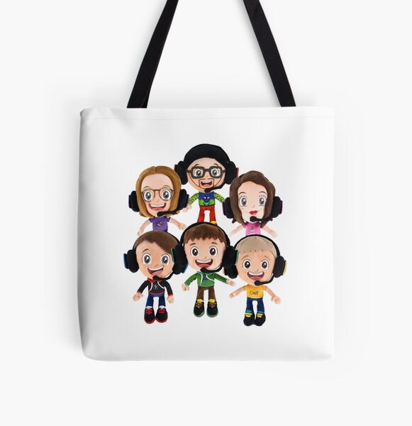 HAPPY FGTeeV  - FAMILY PLUSHIE BUNDLE (2022) All Over Print Tote Bag RB2709 product Offical fgteev Merch